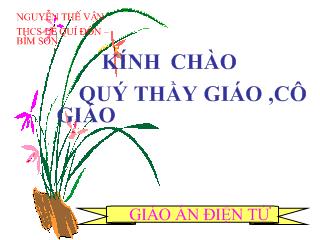 Bài giảng Đại số 8 - Bài 1: Nhân đơn thức với đơn thức - Nguyễn Thế Vận