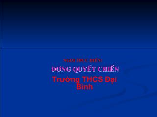 Bài giảng Đại số 8 - Tiết 51: Giải bài toán bằng cách lập phương trình - Dương Quyết Chiến