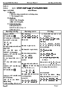 Giáo án Đại số 7 - Tiết 11 - Nguyễn Văn Hận