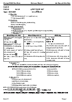 Giáo án Đại số 7 - Tiết 15 - Nguyễn Văn Hận