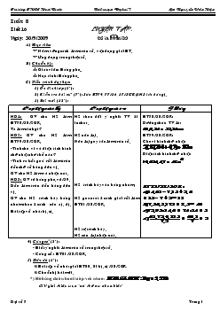 Giáo án Đại số 7 - Tiết 16 - Nguyễn Văn Hận