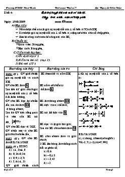 Giáo án Đại số 7 - Tiết 4 - Nguyễn Văn Hận