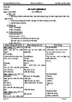 Giáo án Đại số 7 - Tiết 64 - Nguyễn Văn Hận