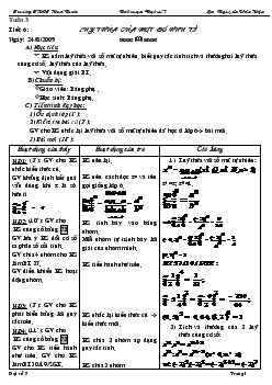 Giáo án Đại số 7 - Tiết 6 - Nguyễn Văn Hận