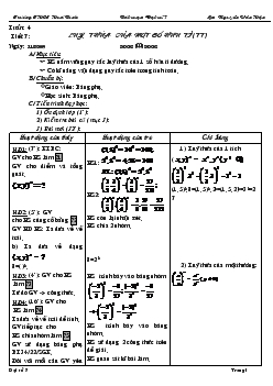 Giáo án Đại số 7 - Tiết 7 - Nguyễn Văn Hận