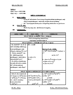 Giáo án Đại số 8 - Tuần 3 - Vũ Đức Dũng