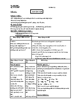 Giáo án Đại số 9 - Tiết 42: Luyện tập