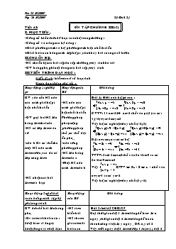 Giáo án Đại số 9 - Tiết 45: Ôn tập chương III (tiếp theo)