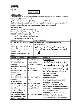 Giáo án Đại số 9 - Tiết 52: Luyện tập