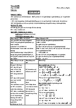 Giáo án Đại số 9 - Tiết 54: Luyện tập