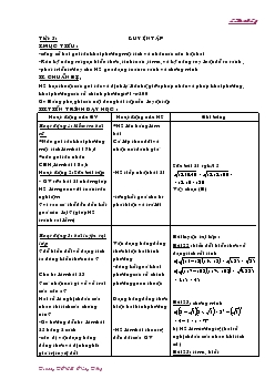 Giáo án Đại số 9 - Tiết 5: Luyện tập