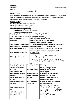 Giáo án Đại số 9 - Tiết 61: Luyện tập