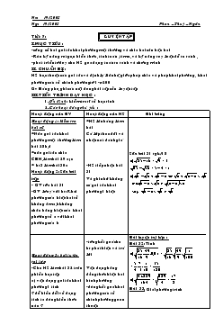 Giáo án Đại số 9 - Tiết 7: Luyện tập