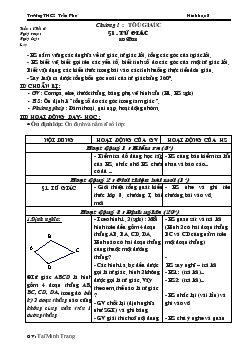 Giáo án Hình học 8 - Trường THCS Trần Phú