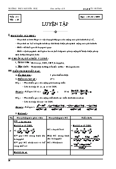 Giáo án Đại số 8 - Lê Hữu Huỳnh - Tiết 27-34