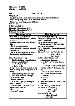 Giáo án Đại số 8 - Tiết 13: Luyện tập