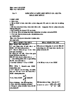 Giáo án Đại số 8 - Tiết 33: Biến đổi các biểu thức hữu tỉ, giá trị của phân thức hữu tỉ