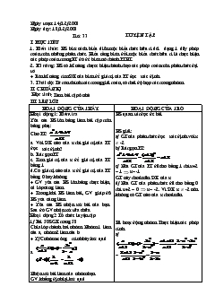 Giáo án Đại số 8 - Tiết 33: Luyện tập