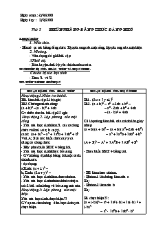 Giáo án Đại số 8 - Tiết 5: Những hằng đẳng thức đáng nhớ