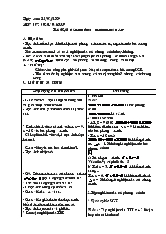 Giáo án Đại số 8 - Tiết 60-61: Bất phương trình một ẩn