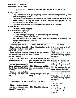 Giáo án Đại số 8 - Tiết 63: Bất phương trình bậc nhất một ẩn (tiếp)