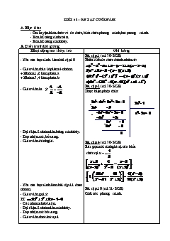 Giáo án Đại số 8 - Tiết 68: Ôn tập cuối năm