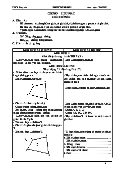 Giáo án Hình học 8 - Học kỳ 1 - Trường THCS Thụy An năm 2009