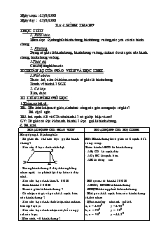 Giáo án Hình học 8 - Mai Văn Hiển - Tiết 2: Hình thang