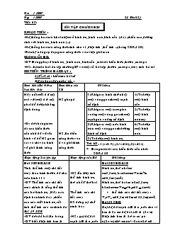 Giáo án Hình học 9 - Tiết 65: Ôn tập chương IV