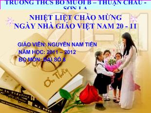 Bài giảng Đại số 8 - Nguyễn Nam Tiến - Rút gọn phân thức