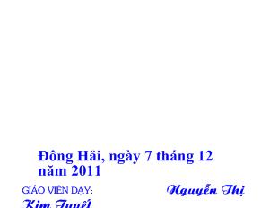 Bài giảng Đại số 8 - Nguyễn Thị Kim Tuyết - Tiết 35: Luyện tập