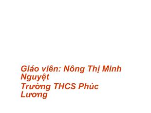 Bài giảng Hình học 8 - Nông Thị Minh Nguyệt - Tiết 22: Ôn tập chương I