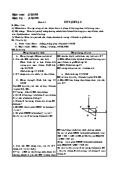 Giáo án Hình học 8 - Mai Văn Hiển - Tiết 15: Luyện tập