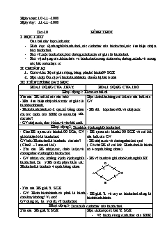 Giáo án Hình học 8 - Mai Văn Hiển - Tiết 20: Hình thoi