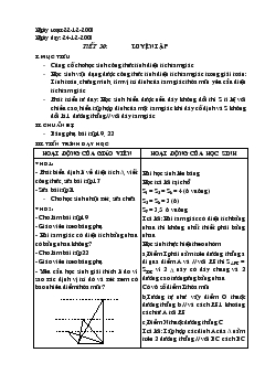 Giáo án Hình học 8 - Mai Văn Hiển - Tiết 30: Luyện tập