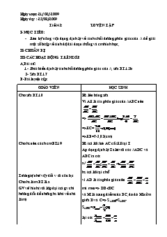 Giáo án Hình học 8 - Mai Văn Hiển - Tiết 42: Luyện tập