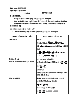Giáo án Hình học 8 - Mai Văn Hiển - Tiết 48: Luyện tập