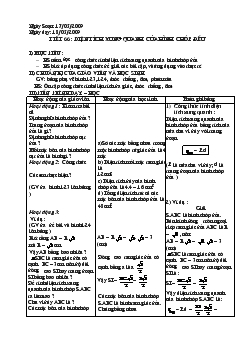 Giáo án Hình học 8 - Mai Văn Hiển - Tiết 66: Diện tích xung quanh của hình chóp đều