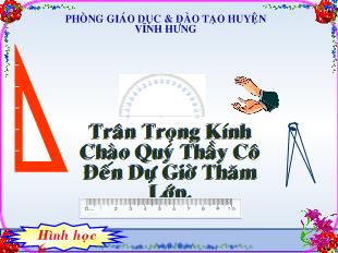 Bài giảng Hình học 6 - Bài 6: Tia phân giác của góc