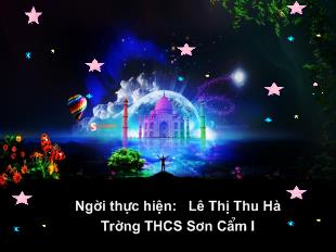 Bài giảng Hình học 6 - Lê Thị Thu Hà - Tiết 17, bài 2: Góc