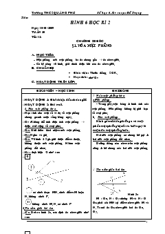 Giáo án Hình học 6 - Đỗ Trọng - Học kỳ 2