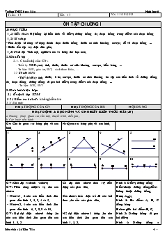 Giáo án Hình học 6 - Lê Kim Tiến - Tuần 13