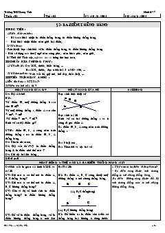 Giáo án Hình học 6 - Lê Kim Tiến - Tuần 2