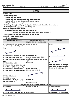 Giáo án Hình học 6 - Lê Kim Tiến - Tuần 5