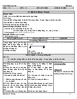 Giáo án Hình học 6 - Lê Kim Tiến - Tuần 8