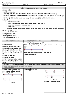 Giáo án Hình học 6 - Lê Kim Tiến - Tuần 9