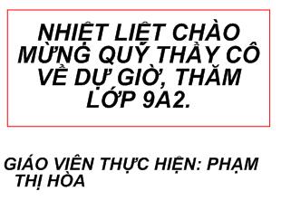 Bài giảng tiết 121: Sang Thu