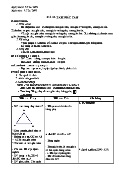 Bài giảng Tiết 35: tam giác cân