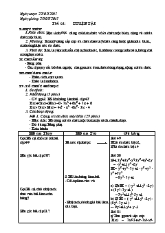 Bài giảng Tiết 61 đến tiết 63 môn toán 7