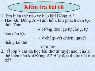 Bài giảng Tỏ lòng (thuật hoài )